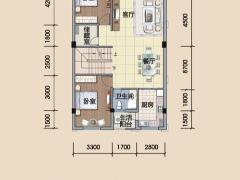 東興邊貿中心商業街墅（法式天地樓）戶型圖
