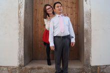 2014年春節，與妻子在福州市三坊七巷。