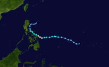 颱風米克拉 路徑圖