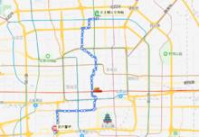 北京公交5路線路走向圖