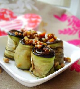 香烤茄肉卷 香烤茄肉卷