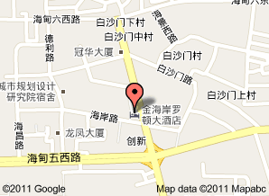 海口金海岸羅頓大酒店區點陣圖