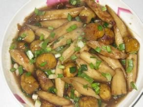 大蔥板栗燒山藥 大蔥板栗燒山藥