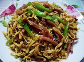 鴨絲炒乾豆腐絲 鴨絲炒乾豆腐絲