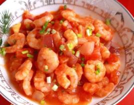 鮮蝦大蒜燒豆腐