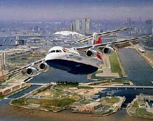 英航客機從倫敦城市機場起飛