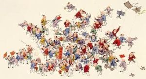 百子戲春圖 百子戲春圖