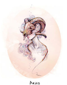 中國插畫家Dou_leung星座系列插畫