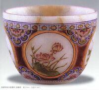 琺瑯彩繪白玻璃杯 琺瑯彩繪白玻璃杯