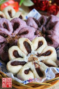 紫薯梅花饅頭