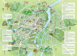 桂林手繪地圖 桂林手繪地圖