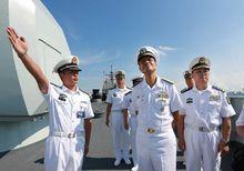 美國海軍太平洋艦隊司令哈尼上將參觀衡陽艦