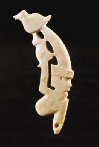 透雕人鳥獸玉 透雕人鳥獸玉