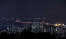 港珠澳大橋與周邊城市夜景