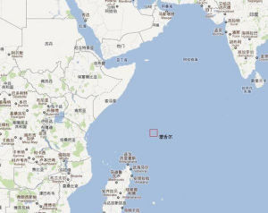 塞席爾在地圖上的位置