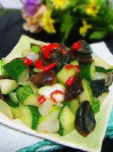 皮蛋炒黃瓜 皮蛋炒黃瓜