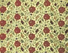 綠地織五彩纏枝牡丹漳緞 綠地織五彩纏枝牡丹漳緞