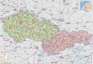 捷克斯洛伐克地圖