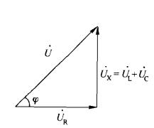 (b)相量三角形