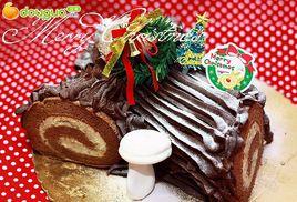 朱古力栗蓉樹根蛋糕 朱古力栗蓉樹根蛋糕