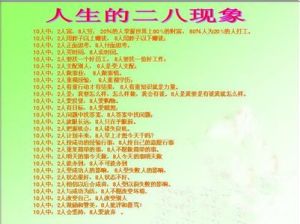 人生的二八定律