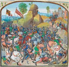中世紀手抄本上的蒙蒂埃之戰