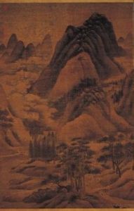 元高克恭群峰秋色軸 元高克恭群峰秋色軸