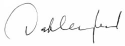 艾爾文的親筆簽名
