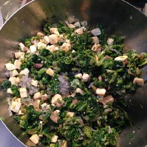 菠菜豆腐冬粉包子