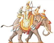 薩珊王朝從印度河流域帶回的戰象