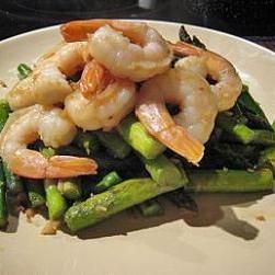 蒜香蘆筍炒大蝦 蒜香蘆筍炒大蝦