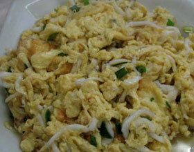 銀魚炒雞蛋 銀魚炒雞蛋