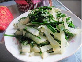 韭菜炒蘿蔔 韭菜炒蘿蔔