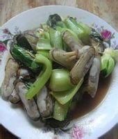 油菜炒蟶子 油菜炒蟶子