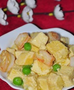 凍豆腐熘蝦仁 凍豆腐熘蝦仁