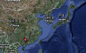 （圖）岑城鎮在中國位置