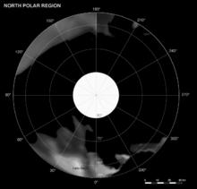 由卡西尼號拍攝的土衛九北極
