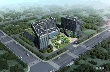 在建的中天模型“F1大廈”效果圖