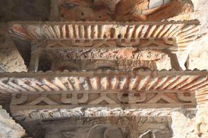 北魏&middot;山西大同雲岡石窟中的斗栱