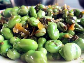 雪菜蠶豆滑蝦仁 雪菜蠶豆滑蝦仁