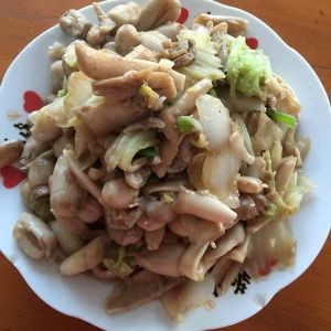 蘑菇炒白菜片 蘑菇炒白菜片
