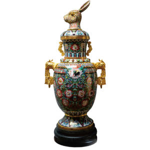 張同祿景泰藍十二生肖尊-卯兔