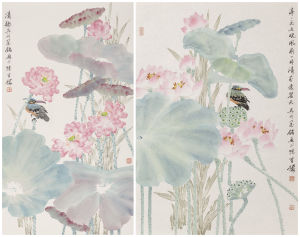 張建明作品【亭亭玉立曉風前】