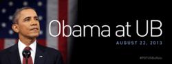 歐巴馬總統2013年8月22日在UB演講