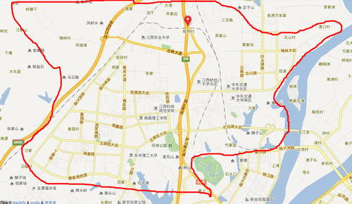 蛟橋供電所供電區域圖(大致)