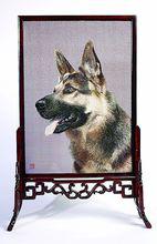 錢曉梅蘇繡雙面繡作品《狼狗》