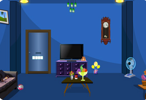 逃離藍格調房間