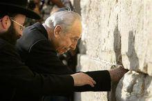 以色列總統佩雷斯參觀哭牆