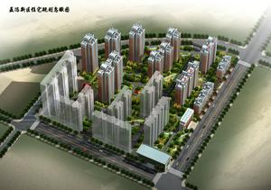 利慶&middot;香榭花城項目鳥瞰效果圖