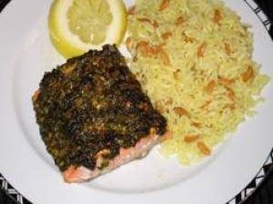 脆香蒜醬烤三文魚 脆香蒜醬烤三文魚